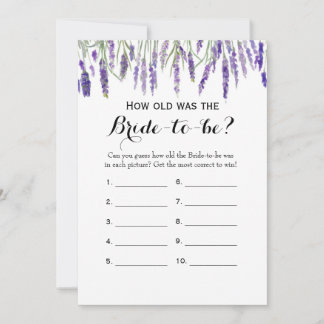 Carte Conseil Double Côté - Jeux de Fête des mariées Quel âge | 