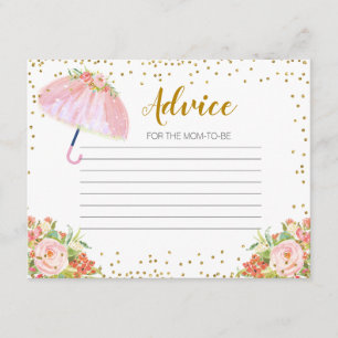 Carte conseil Douches d'avril Apporter des fleurs