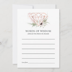 Carte Conseil Eau-forte Eucalyptus Géométrique Baby Shower de ma