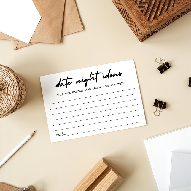 Carte Conseil Écriture Moderne Date Jar Date Nuit Idées (Créateur téléchargé)