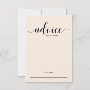 Carte Conseil Elégant avis de broussailles pour le jeu de douche