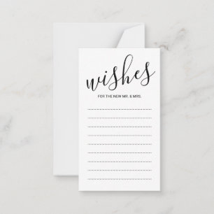 Carte Conseil Elégant Black and White Mariage Conseils et souhai