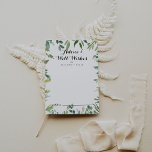 Carte Conseil Elégant Mariage de feuillage vert Tropical<br><div class="desc">Cette élégante carte de conseil pour mariage de feuillage vert tropical est parfaite pour un mariage simple. Ce design dessiné à la main présente une aquarelle de beaux feuilles verts. Ces cartes sont parfaites pour un mariage, une douche nuptiale, un baby shower, une fête de remise de diplômes et plus...</div>