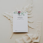 Carte Conseil Eucalyptus Floral Mariage contemporain<br><div class="desc">Cette carte de conseil aux mariages floraux d'eucalyptus contemporains est parfaite pour un mariage simple. Le design est composé de couleurs d'eau violet, rousse, bordée et bordeaux de délicieuses pivoines avec des feuilles d'eucalyptus verts, inspirant beauté artistique. Ces cartes sont parfaites pour un mariage, une douche nuptiale, un baby shower,...</div>