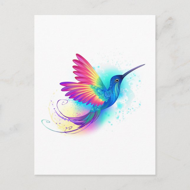 Carte Conseil Exotic Rainbow Hummingbird (Devant)