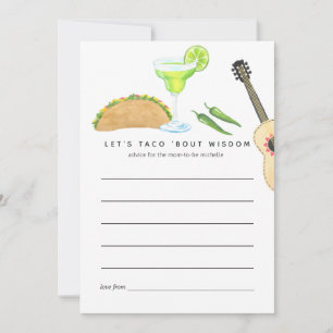 Carte Conseil Fête Mexicaine Taco à propos de l'amour