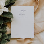 Carte Conseil Feuille minimale | Dusty Purple Mariage Advice Car<br><div class="desc">Cette carte de conseil mariage violet feuillu minimaliste est parfaite pour un mariage boho et peut être utilisée pour n'importe quel événement. Le design se compose d'une simple silhouette de verdure en lavande claire violette au style minimaliste classique. Ces cartes de conseil peuvent être utilisées comme alternative de livre d'or...</div>