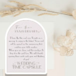 Carte Conseil Flat Advice Card Wedding Time Capsule (w/ envelope<br><div class="desc">These time capsule cards were the most talked about item at my wedding. Place them at each seat and guests will write you a short note, not to be opened until the anniversary that matches their table number. For example, you won't open table 7's notes until your 7th wedding anniversary!...</div>