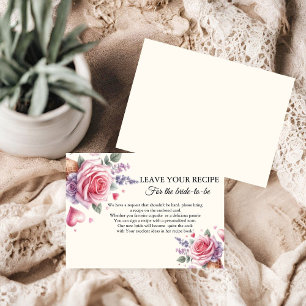 Carte Conseil Glace Mariage demande de recette pour la mariée