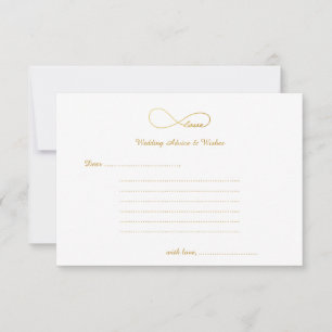 Carte Conseil Gold Love Infinity Mariage Wives & Advice Cards