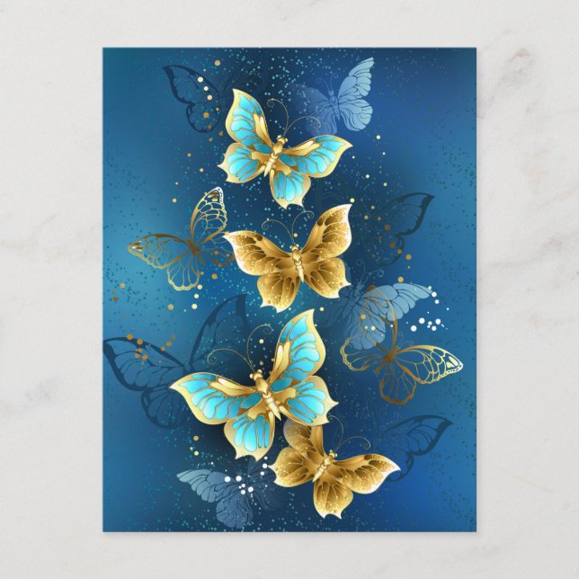 Carte Conseil Golden butterflies (Devant)