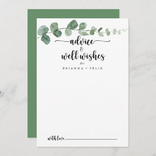 Carte Conseil Green Delight Eucalyptus Mariages Bien Voués