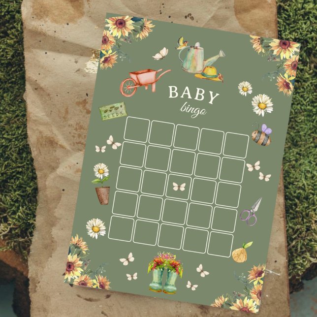 Carte Conseil Growing with Love Baby Shower Bingo Game (Créateur téléchargé)