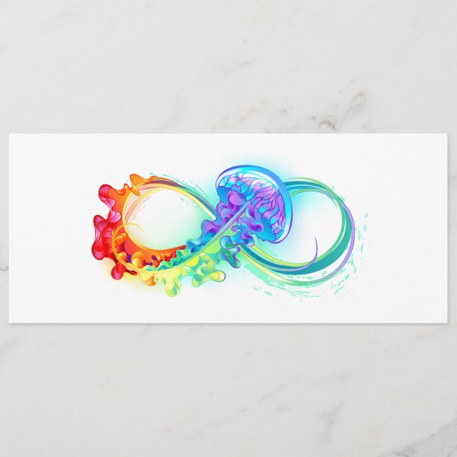 Carte Conseil Infinity avec Rainbow Jellyfish (Devant)