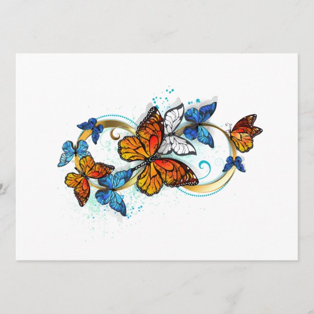 Carte Conseil Infinity of Monarch Butterflies (Devant)