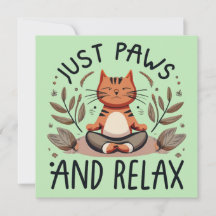 Juste des pattes et relaxer Yoga Cat