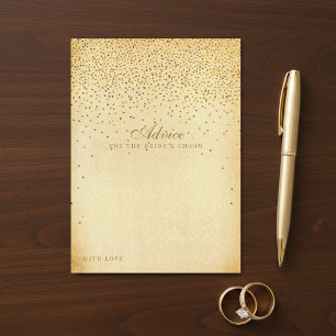 Carte Conseil La collection de mariage The Vintage Glam Gold Con