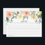 Carte Conseil La collection de Mariages Spring Blossoms<br><div class="desc">Célébrez dans le style avec ces cartes de conseil modernes et tendance. Le design simple et élégant permettra à vos invités d'écrire une note de conseil à garder et à lire dans les années à venir. Le libellé est facile à personnaliser, de sorte que ces cartes peuvent rapidement être transformées...</div>