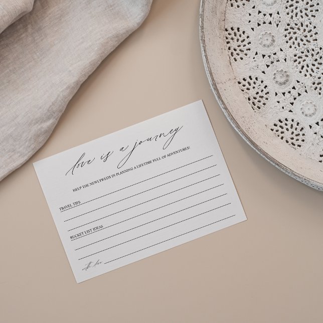 Carte Conseil L'amour élégant est une Fête des mariées de voyage (Créateur téléchargé)