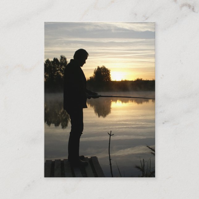 Carte Conseil Le matin du pêcheur (Devant)