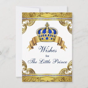 Carte Conseil Le prince souhaite une fête prénatale pour un bébé