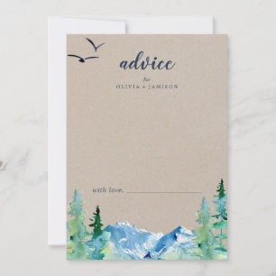 Carte Conseil Mariage de destination Kraft Rocky Mountain