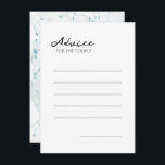 Carte Conseil Mariage de destination nautique bleu<br><div class="desc">Cette carte de conseil de mariage Blue Nautical Destination associe le blanc élégant et classique avec des vagues d'aquarelle bleu foncé comme décor magnifique pour une typographie minimaliste sophistiquée et des détails de script boho. Idéal pour une esthétique nautique de luxe moderne, avec un style de plage marine d'ambiance unique....</div>