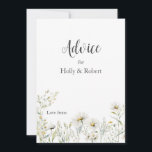 Carte Conseil Mariage Fleur sauvage Daisy<br><div class="desc">Notre carte de conseil Mariage Fleur sauvage Daisy est une façon merveilleuse de célébrer et de partager votre événement joyeux. Ces magnifiques marguerites sont parfaites pour le printemps ou l'été,  n'importe quel mariage sur le thème du jardin.</div>