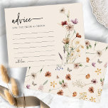 Carte conseil Mariage Floral<br><div class="desc">Cette carte de conseil florale élégante et élégante propose de magnifiques fleurs sauvages d'aquarelle peints à la main,  disposés dans un joli bouquet,  parfait pour le printemps,  l'été ou les mariages de automne. Recherchez les éléments correspondants dans la collection de Mariages de Fleur sauvage Boho.</div>