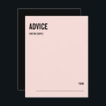Carte conseil Mariage minimaliste de typographie r<br><div class="desc">Personnalisez le texte personnalisé ci-dessus. Vous pouvez trouver d'autres éléments de coordination dans notre collection "Simple & Minimal Typography Mariage Suite". ***VEUILLEZ NOTER : TOUT LE MOT ET LE TEXTE ET LA COULEUR ARRIÈRE - PLAN SONT MODIFIABLES. Vous pouvez modifier tous les mots et vous pouvez également modifier la couleur...</div>
