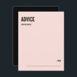 Carte conseil Mariage minimaliste de typographie r<br><div class="desc">Personnalisez le texte personnalisé ci-dessus. Vous pouvez trouver d'autres éléments de coordination dans notre collection "Simple & Minimal Typography Mariage Suite". ***VEUILLEZ NOTER : TOUT LE MOT ET LE TEXTE ET LA COULEUR ARRIÈRE - PLAN SONT MODIFIABLES. Vous pouvez modifier tous les mots et vous pouvez également modifier la couleur...</div>