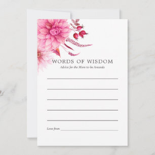 Carte Conseil Marsala - Bourgogne & Blush Automne Automne Automn