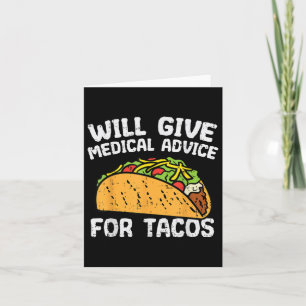 Carte Conseil Médicale Pour Tacos Mexicain Cinco De Mayo