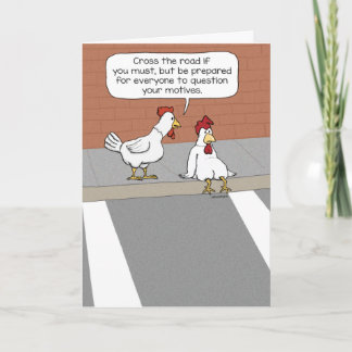 Carte Conseil mignon et amusant du poulet mou
