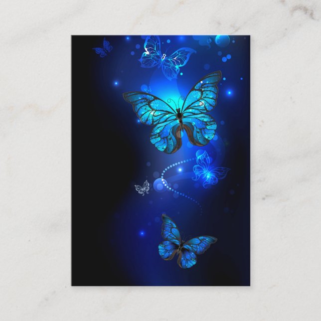Carte Conseil Morpho Butterfly in the Dark Background (Devant)