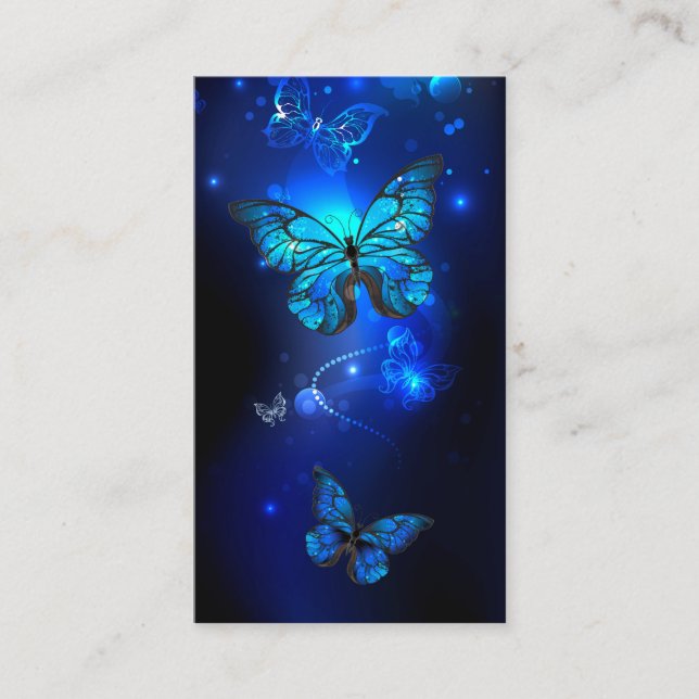 Carte Conseil Morpho Butterfly in the Dark Background (Devant)