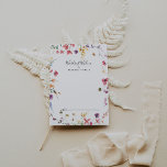 Carte Conseil Mots Mariages sauvages et colorés classiques de la<br><div class="desc">Ce classique des mots mariages sauvages et colorés de sagesse carte conseil est parfait pour un mariage rustique. Le design présente des fleurs sauvages jaunes, violettes et blanches avec du feuillage dans un arrière - plan rose et vert aquarelle. Ces cartes sont parfaites pour un mariage, une douche nuptiale, un...</div>