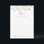 Carte Conseil Multicolor sauvage Mariage floral<br><div class="desc">Cette carte de conseil aux mariages multicolores et sauvages est parfaite pour un mariage rustique. Le design est composé de fleurs élégantes rose aquarelle, rousse, violette, marine et blanche avec des feuilles vert émeraude. Ces cartes sont parfaites pour un mariage, une douche nuptiale, un baby shower, une fête de remise...</div>