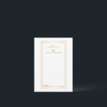 Carte Conseil Or moderne et Mariage blanc<br><div class="desc">C'est Blank Elegant Gold et White Mariage Conseils et Souhaite Carte de visite. Cette carte présente un rectangle doré double bordure. Il est parfait comme des cartes mariages,  cartes de visite et plus. Cliquez sur le bouton customiser pour personnaliser le design.</div>