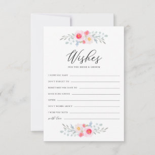 Carte Conseil Peonies et Anémones Wives for Bride and Groom
