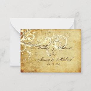 Carte Conseil PixDezines tourbillons de crème vintage puits de s