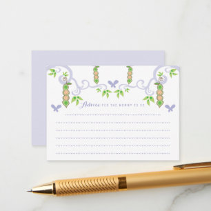 Carte Conseil Pois Dans Un Pod Garçon Et Fille Jumeaux Baby show