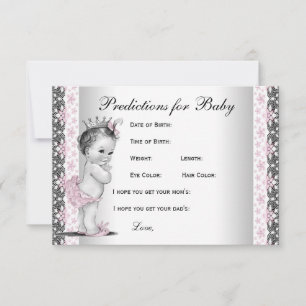 Carte Conseil Prédictions et conseils pour le Baby shower des pa