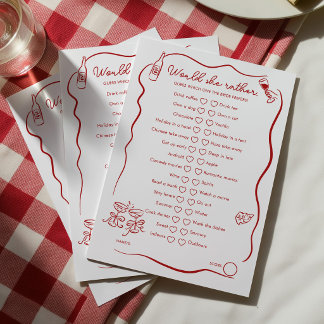 Carte Conseil Préférerait-Elle Jeu de Salle de Mariage C'est l'A