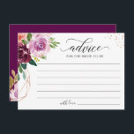 Carte Conseil Purple Blush Rose or Floral Mots élégants de<br><div class="desc">Purple Blush Rose Or Floral Elegant Mots de Conseil Card. (1) Pour plus de personnalisation,  cliquez sur le lien "customiser plus loin" et utilisez notre outil de conception pour modifier ce modèle. (2) Si vous avez besoin d'aide ou d'articles correspondants,  veuillez me contacter.</div>