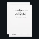 Carte Conseil Réfrigérateurs minimalistes Mariages<br><div class="desc">Cette carte de conseil minimaliste de calligraphie mariage est parfaite pour un mariage rustique. Le design sobre et élégant présente une typographie de script classique et sophistiquée en noir et blanc. Ces cartes sont parfaites pour un mariage, une douche nuptiale, un baby shower, une fête de remise de diplômes et...</div>