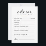 Carte Conseil Remplissez le jour de mariage floral de l'aquarell<br><div class="desc">Ajoutez une activité amusante pour vos invités le jour de votre mariage avec ces cartes de conseils de style "remplir le blanc" pour le couple heureux. Modifiez facilement le libellé en cliquant sur "personnaliser" ou conservez-le tel quel. Le fond est décoré d'une aquarelle à motifs floraux pour accompagner le reste...</div>
