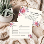 Carte Conseil Requête de recette de glace pour la mariée<br><div class="desc">Célébrez la future mariée avec une fête de douche nuptiale sur le thème de la glace, douce et délicieuse ! Ce thème amusant et rafraîchissant est parfait pour une réunion estivale ou pour toute mariée qui aime tout ce qui est glace. L'événement présentera un éventail de saveurs de glace, de...</div>