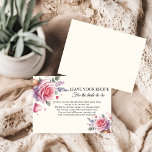 Carte Conseil Requête de recette de glace pour la mariée<br><div class="desc">Célébrez la future mariée avec une fête de douche nuptiale sur le thème de la glace, douce et délicieuse ! Ce thème amusant et rafraîchissant est parfait pour une réunion estivale ou pour toute mariée qui aime tout ce qui concerne la glace. L'événement proposera une gamme de saveurs de glace,...</div>
