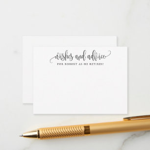 Carte Conseil Résiliation minimaliste de calligraphie